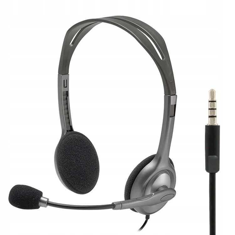 outlet słuchawki nauszne logitech h111 długość przewodu 1.8 m stereo