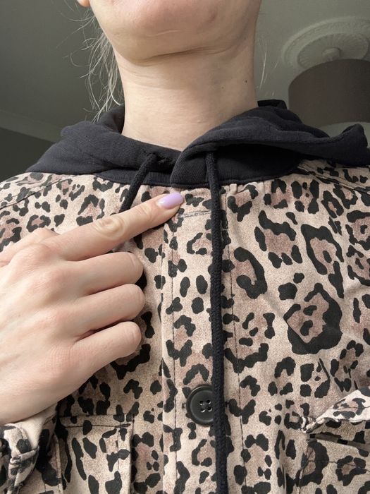 H&M котонова рубашка оверсайз