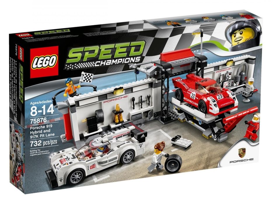 LEGO Speed Champions - 75876 - Пит-лейн для Porsche 919 Hybrid и 917K