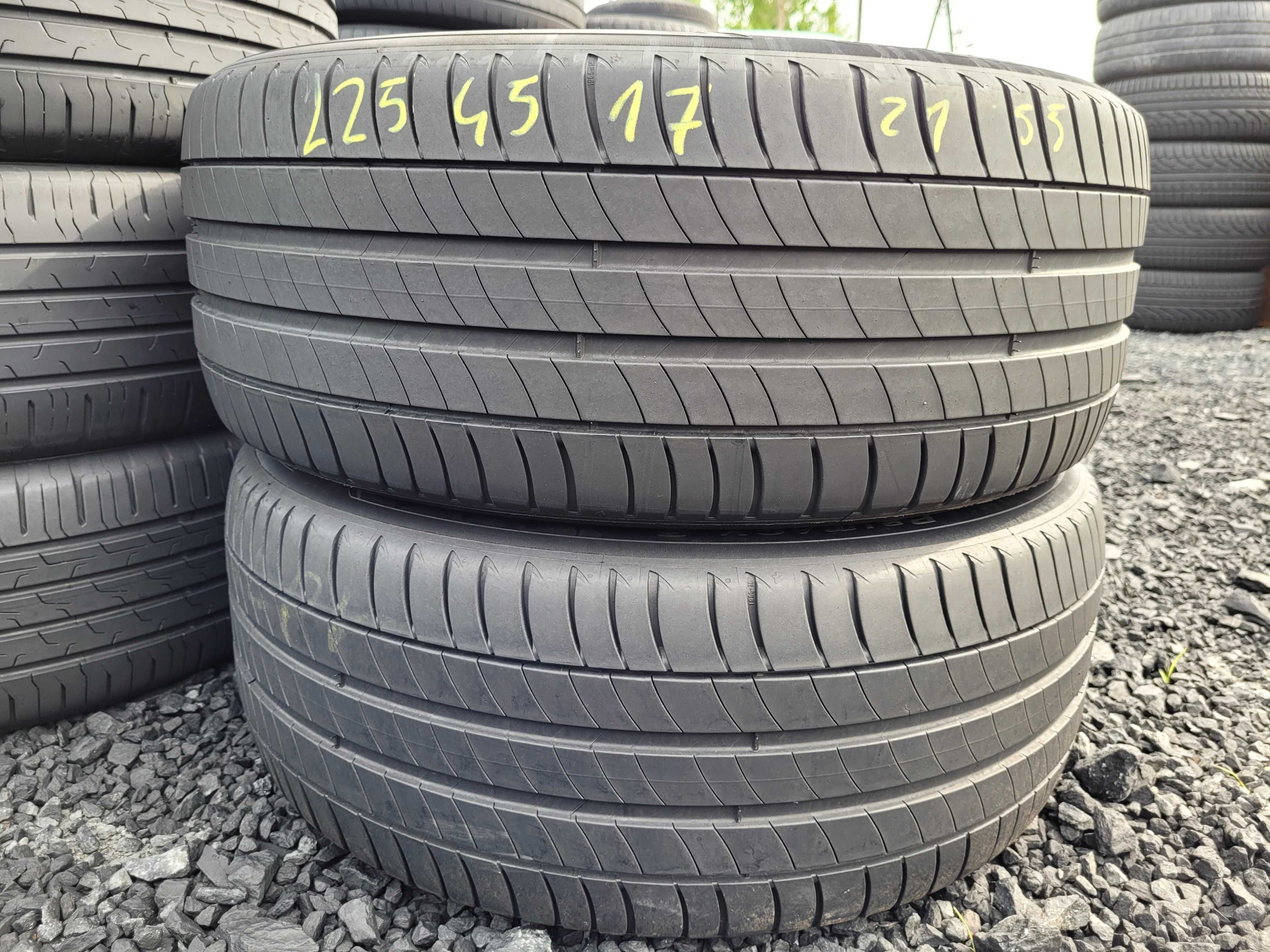 WYSYŁKA 2 Opony Letnie 225 45 R17 Michelin Primacy 3 2021r.