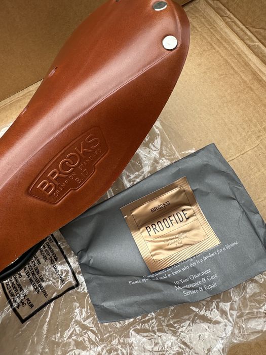 Nowe skórzane siodełko BROOKS B17