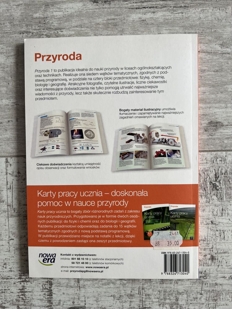 Podręcznik do przyrody dla liceum i technikum