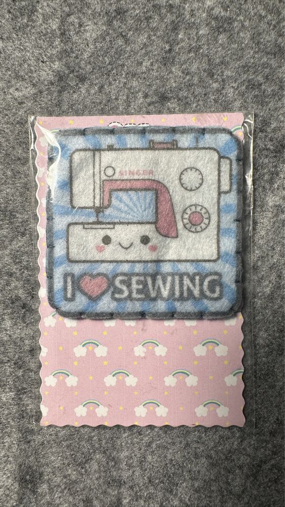 Magnes na lodówkę i love sewing maszyna do szycia kawaii