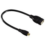Hama adapter USB MICRO B WT. - USB A GN. 15CM