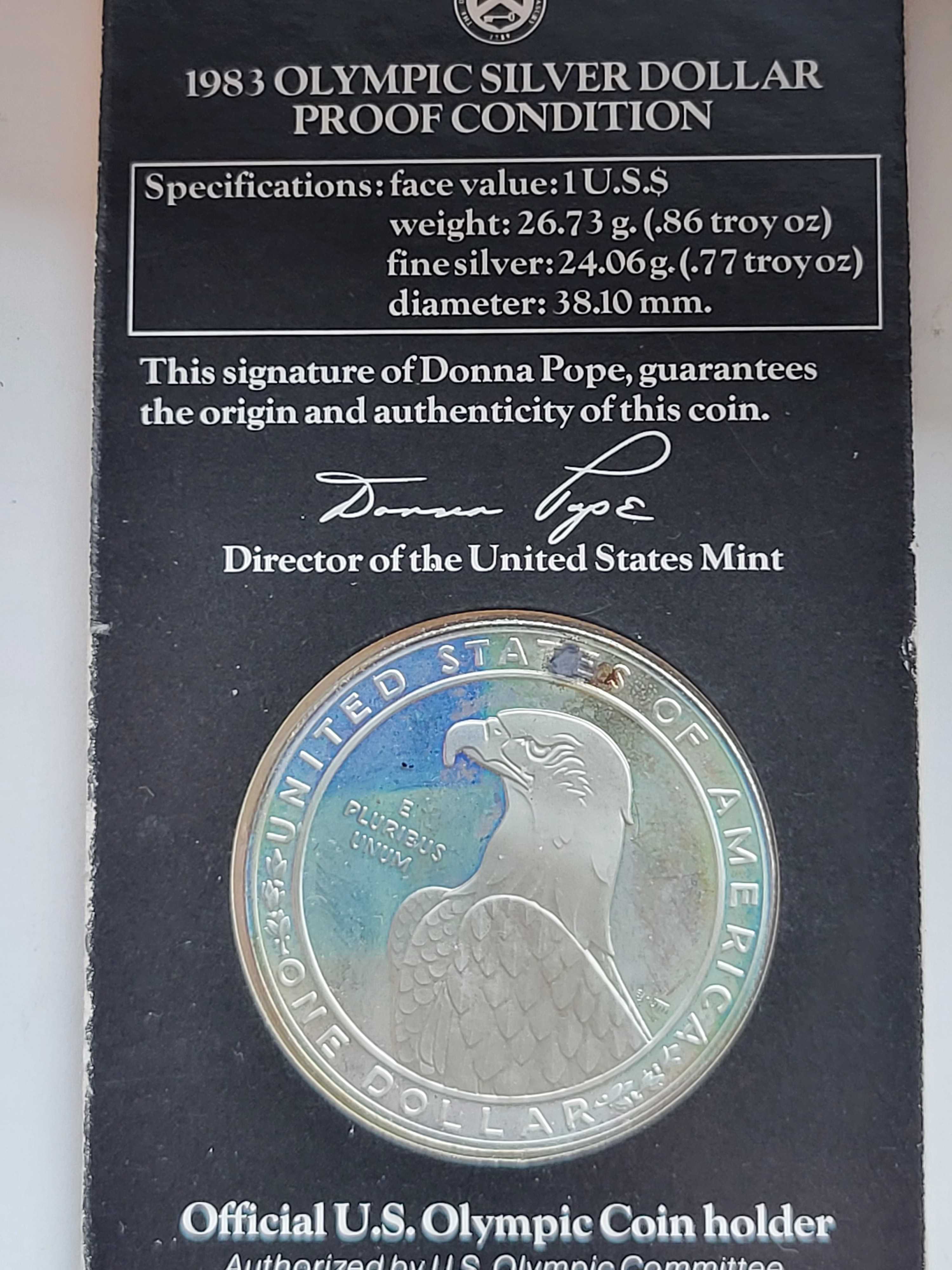 5 x 1 dolar USA srebrna moneta