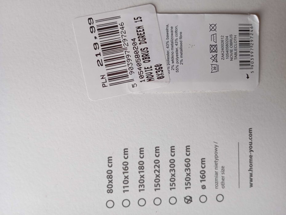 Obrus Home&You 150x360 cm