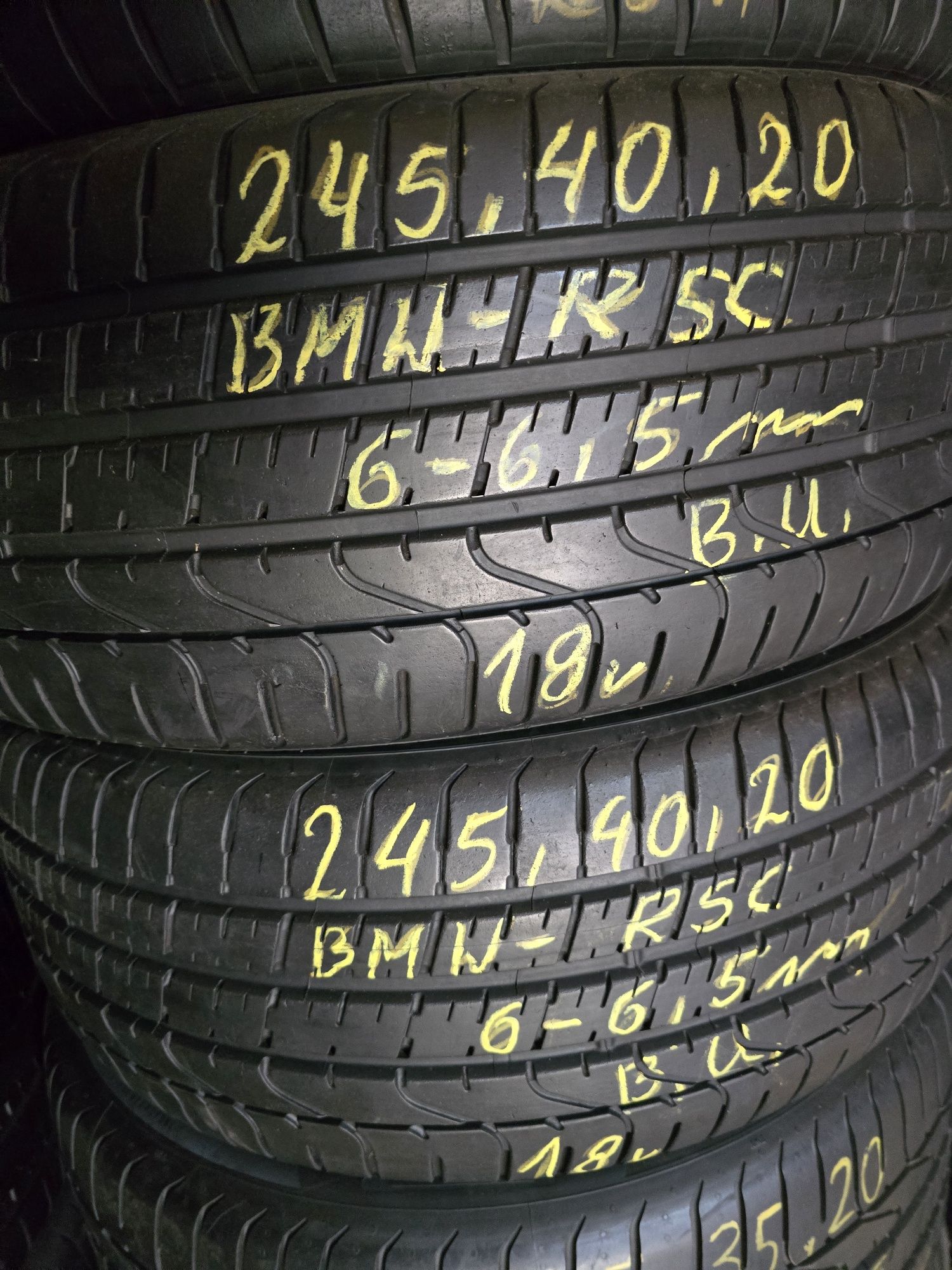 245/40/20_275/35/20 Pirelli BMW-RSC super kpl 6,5_7,5mm z 18_19r.
