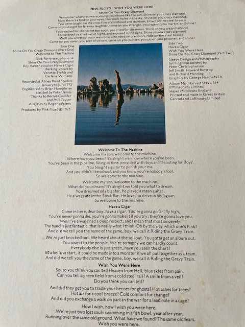 Pink Floyd - Wish you were here