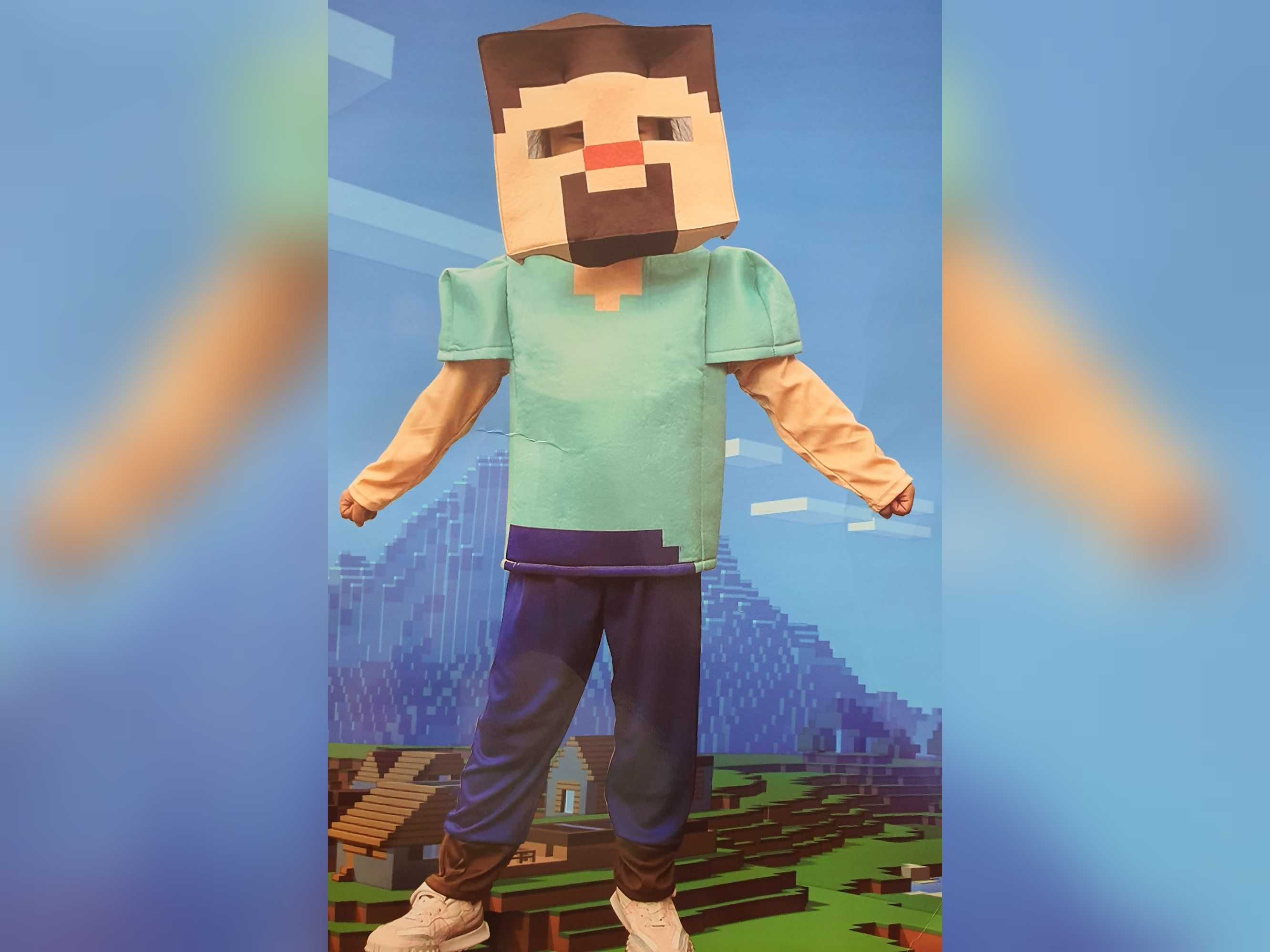 Strój Karnawałowy Przebranie na Bal Minecraft 120-130 STEVE