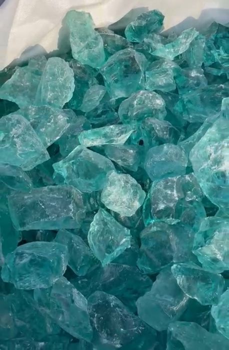 Скло кускове 70-150, ерклез блакитний, эрклез голубой габіони сітка