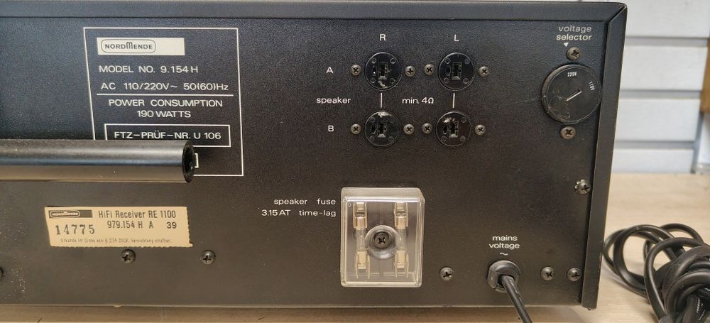 Amplituner NORDMENDE RE-1100 Philharmonic hi-fi stereo