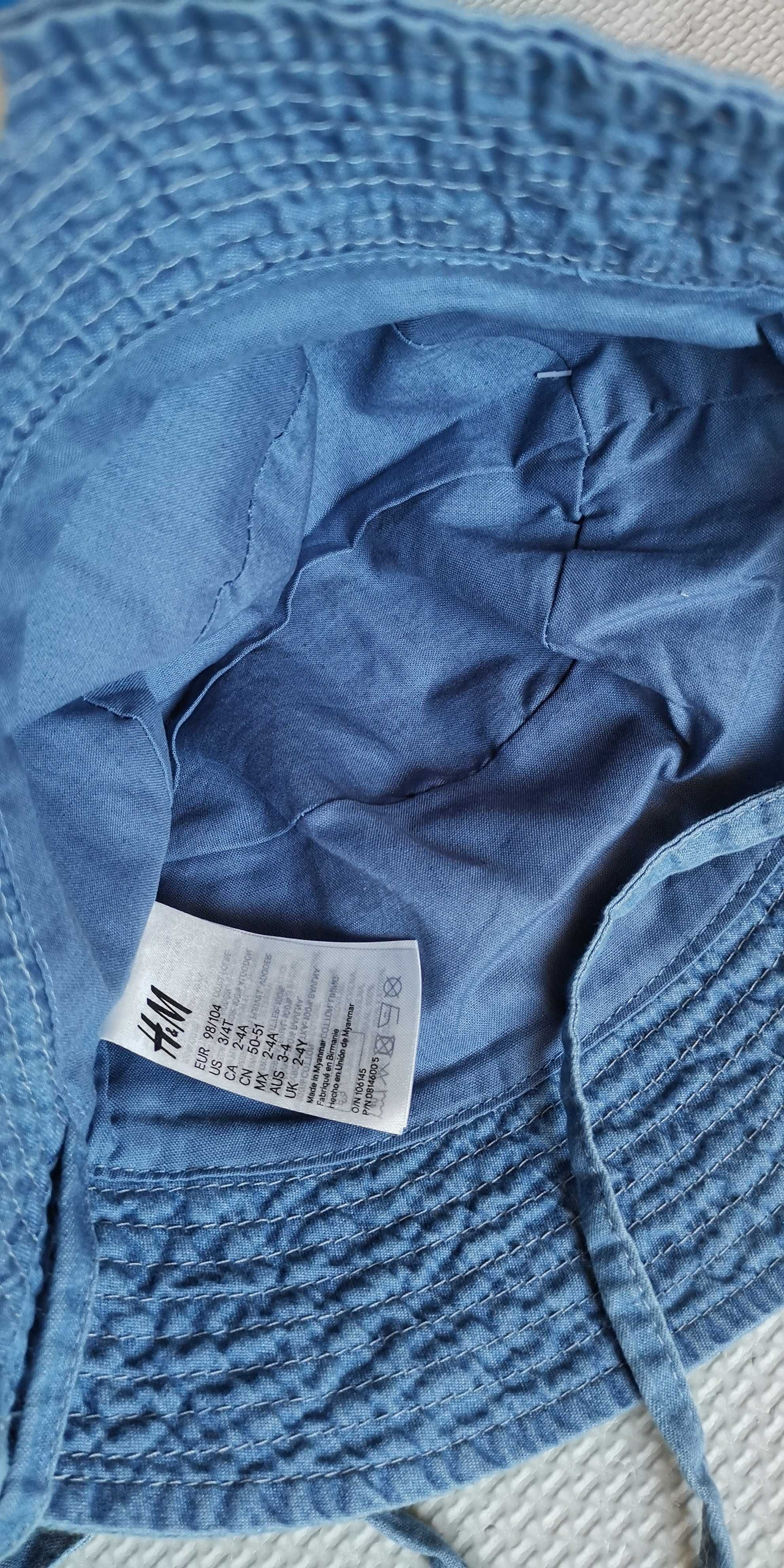 H&M nowy kapelusz czapka 98/104 z metką troczki
