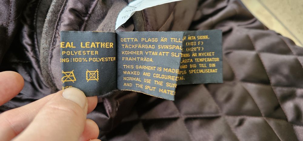 Sir kurtka męska skórzana rozmiar XXL wymiary na zdjęciach