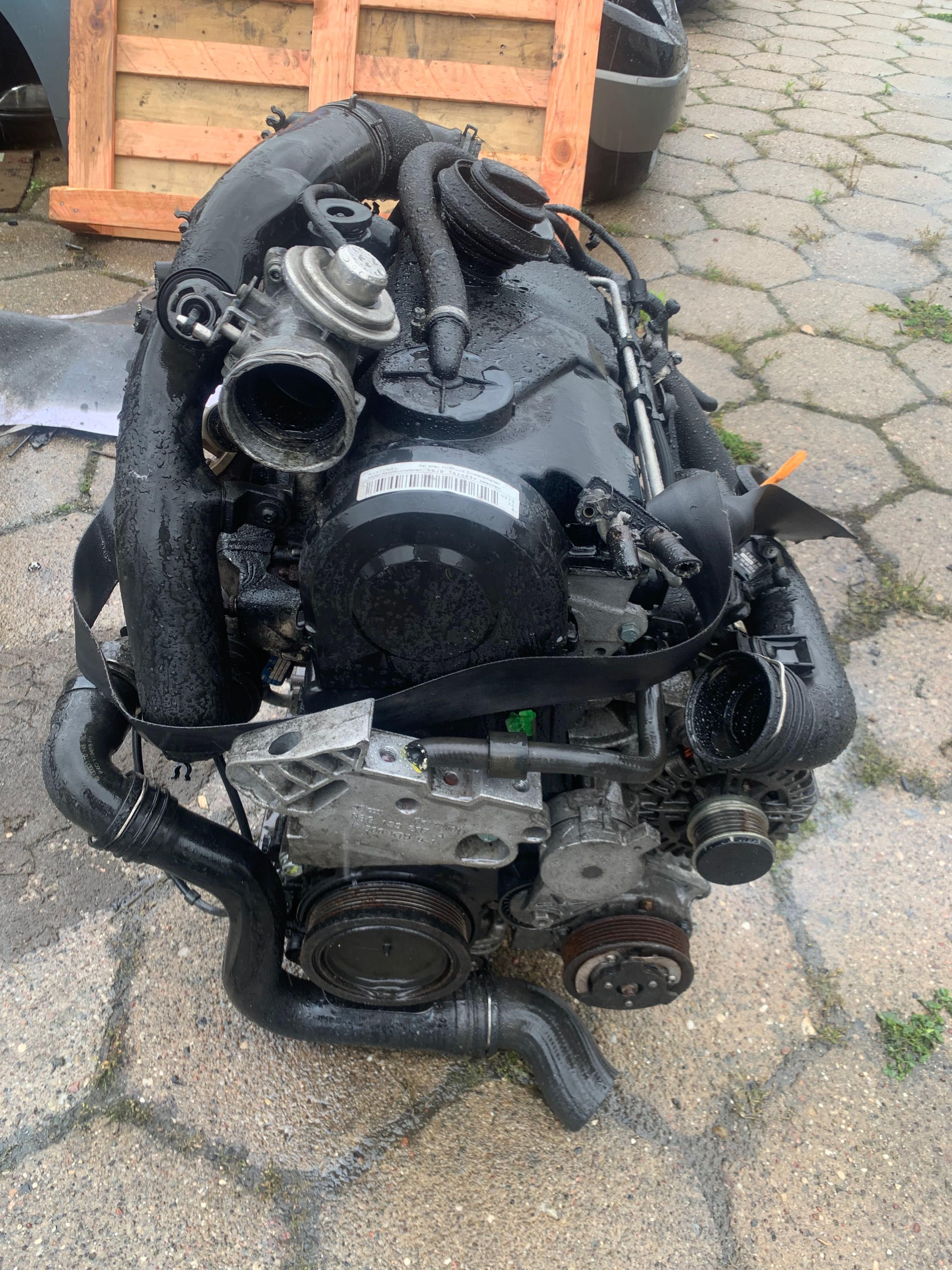 Silnik VW Skoda Caddy Seat 1.9 TDI BJB kompletny z osprzętem
