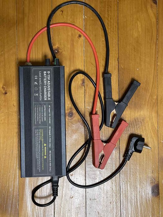 Зарядний пристрій для аккумулятора Lifepo4 Li-ion GEL AGM 0-15v 0-60A