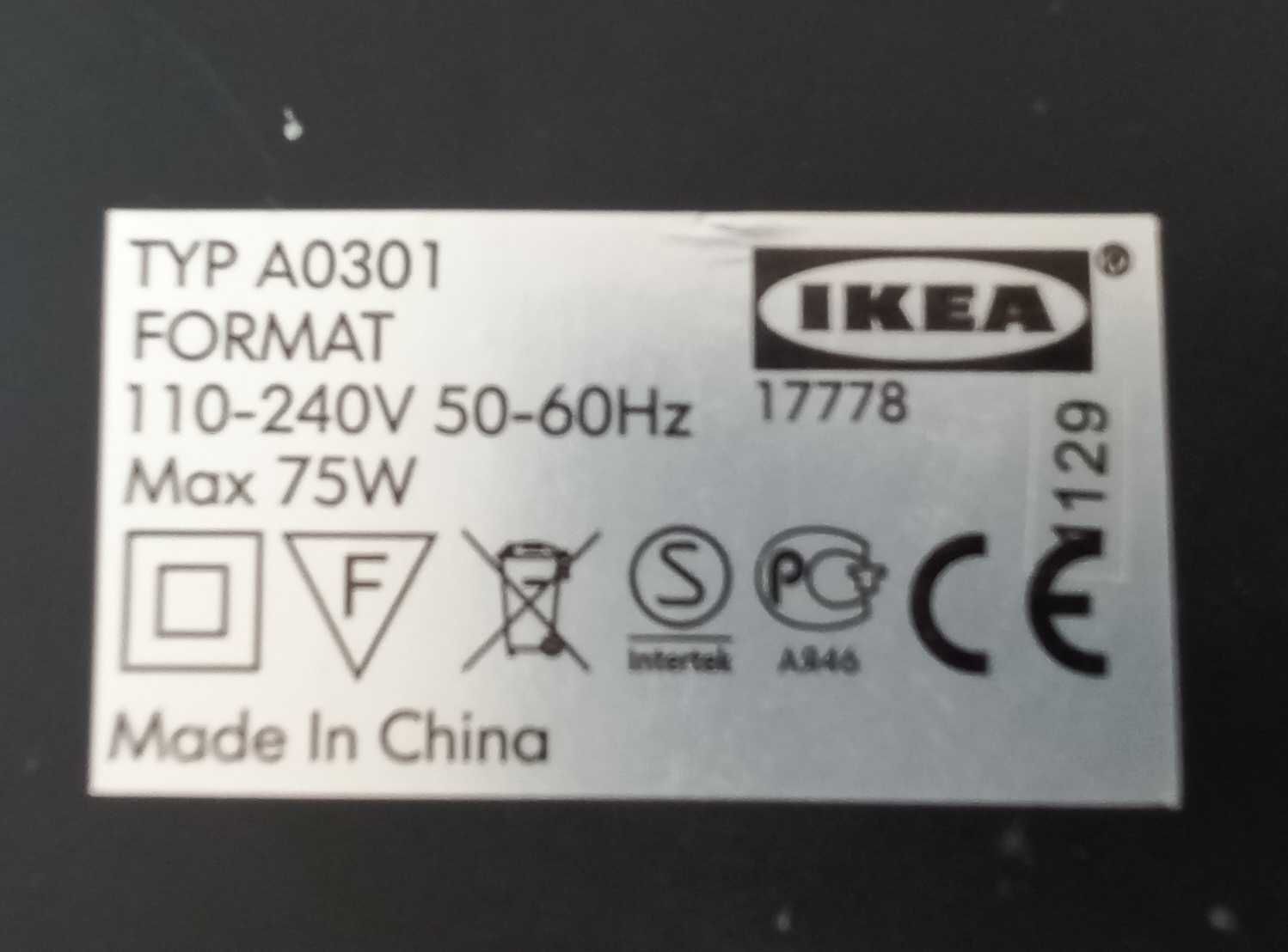 Lampa biurkowa Ikea A0301.