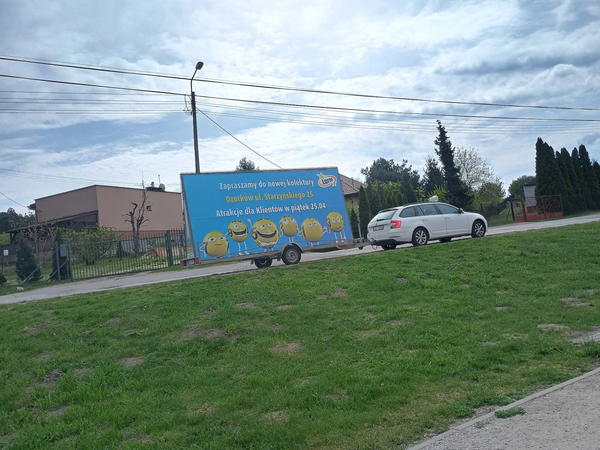 Reklama mobilna, przyczepy reklamowe z nagłośnieniem. PROFESJONALNIE