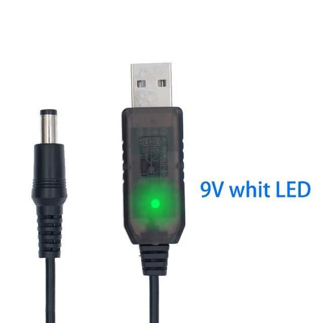 USB конвертер підвищення напруги зі світловим індикатором з 5 до 9 В