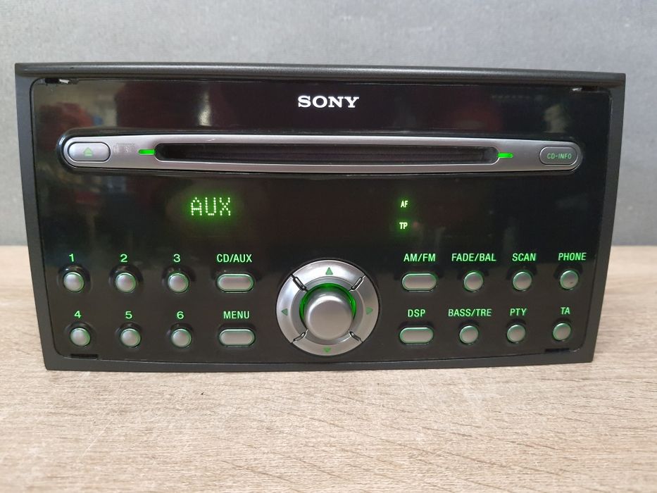 Radio samochodowe Ford SONY CD MP3 AUX Focus S-MAX, C-MAX Fiesta + kod