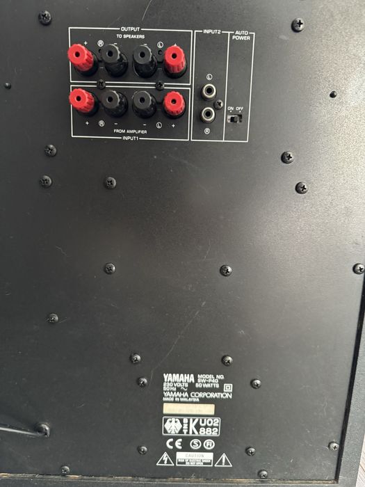 Conjunto colunas pioneer surround + central + subwoofer activo Yamaha