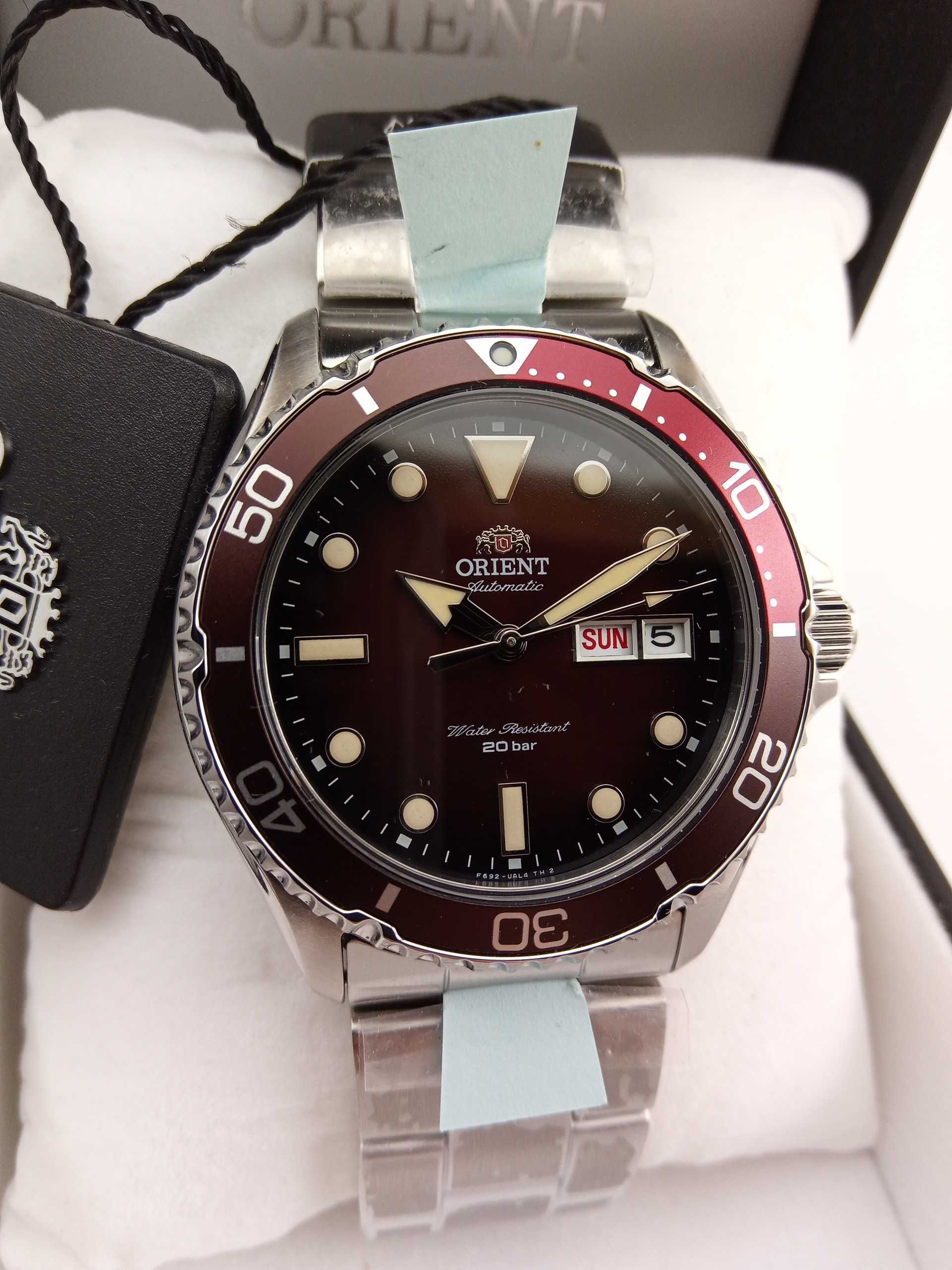 Мужские часы Orient Mako III Kamasu - сапфир, механика с самозаводом