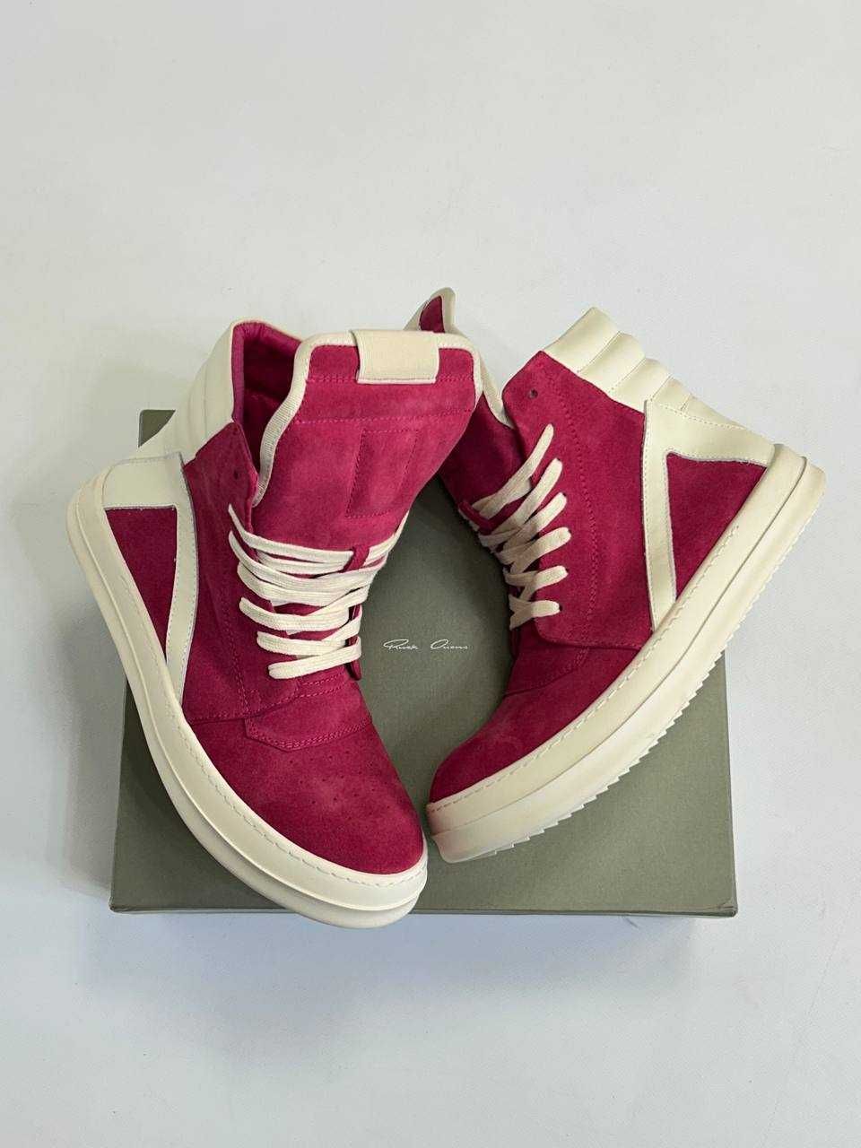 Rick Owens Geobasket Ramones кроссовки розовые кеди opium archive кеды