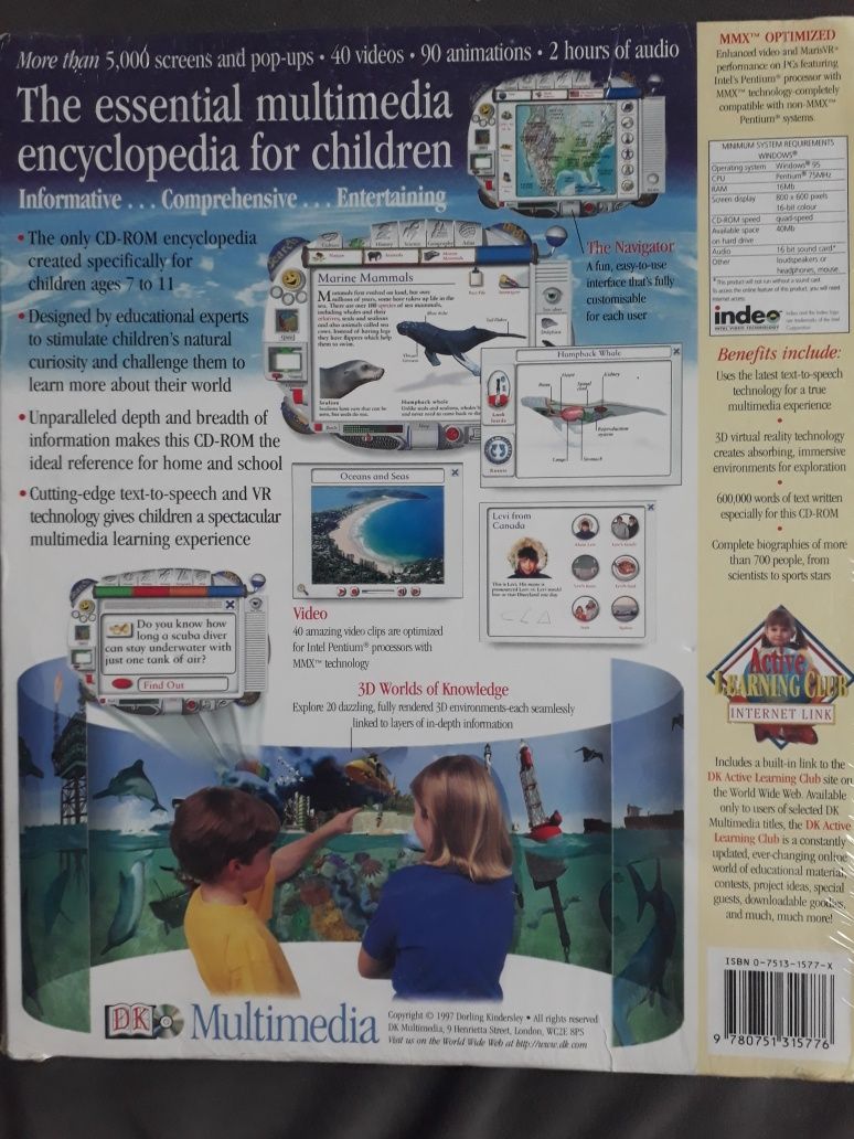 encyklopedia dla dzieci Children's encyclopedia DVD język angielski