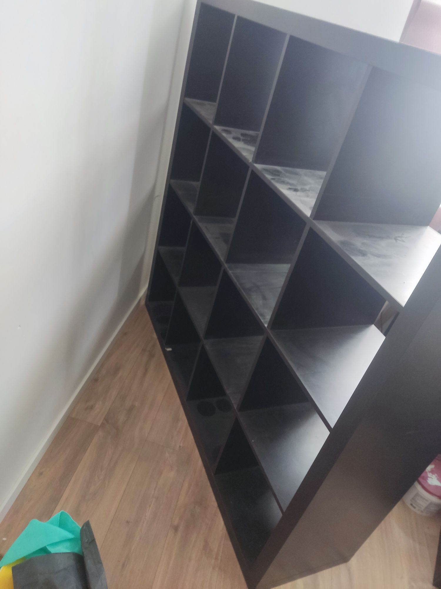 Regał kallax 4x4 Ikea ciemny