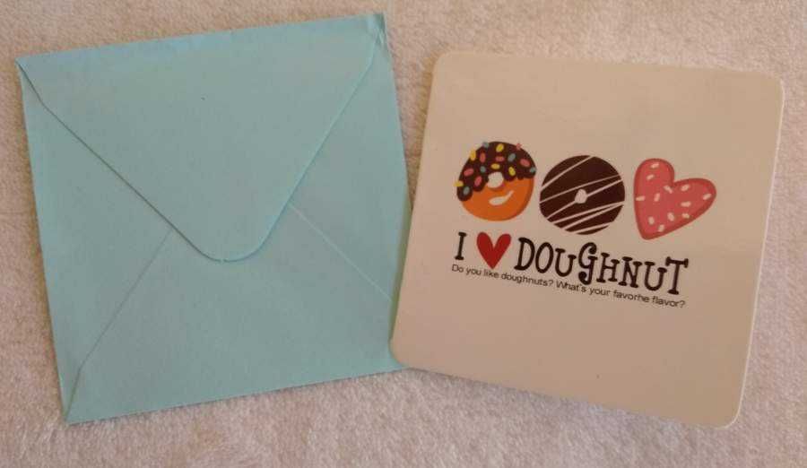 Postal fofinho - I Love Donuts - NOVO