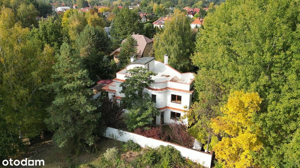 Modernistyczna willa z duszą, ogrodem i tarasem na dachu