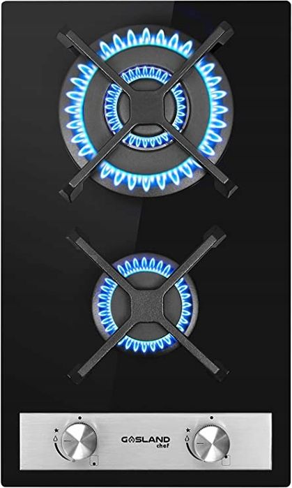 Gasland Chef GH30BF płyta gazowa 2 palniki 5.2 kW szkło czarne