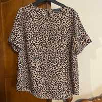 T-shirt padrão animal leopardo Tamanho 40