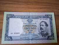 Nota de 50 escudos chapa 7A - 24 de junho de 1960