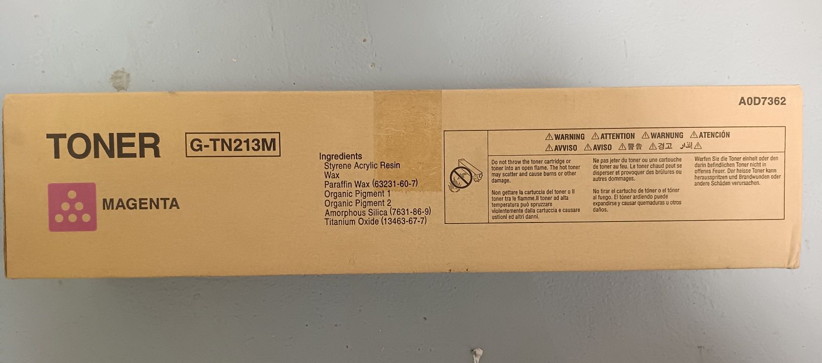 Toner Konica Minolta / G - TN213M Magenta / A0D7362