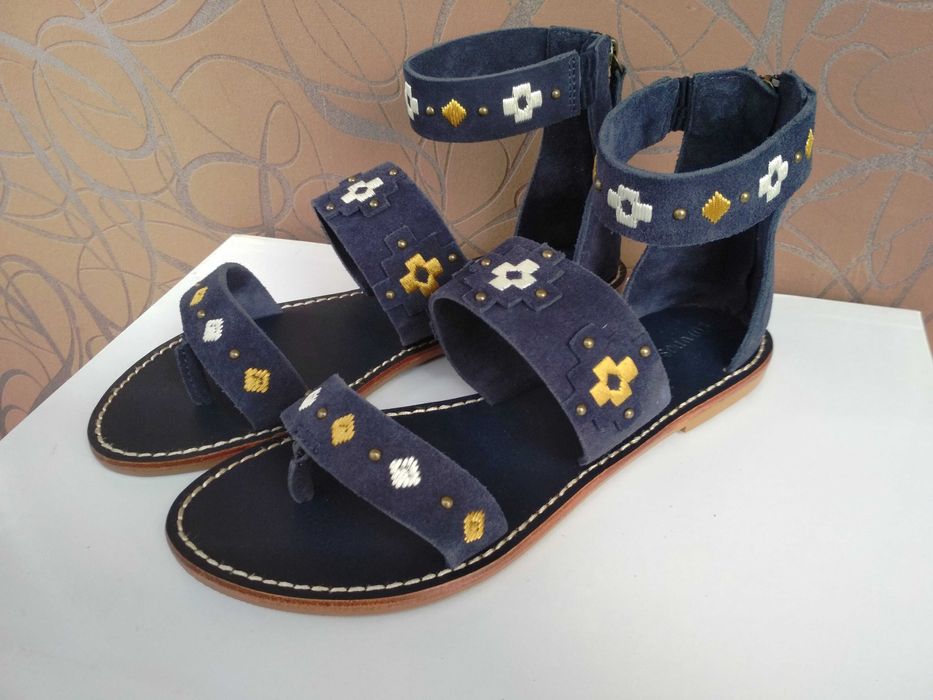 замшевые сандалии Soludos 25 см