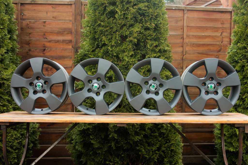 5x112 15 cali Skoda Octavia Grfitowe Ciemny Grafit