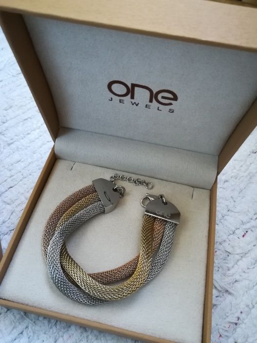 Conjunto colar e pulseira One Jewels Milano