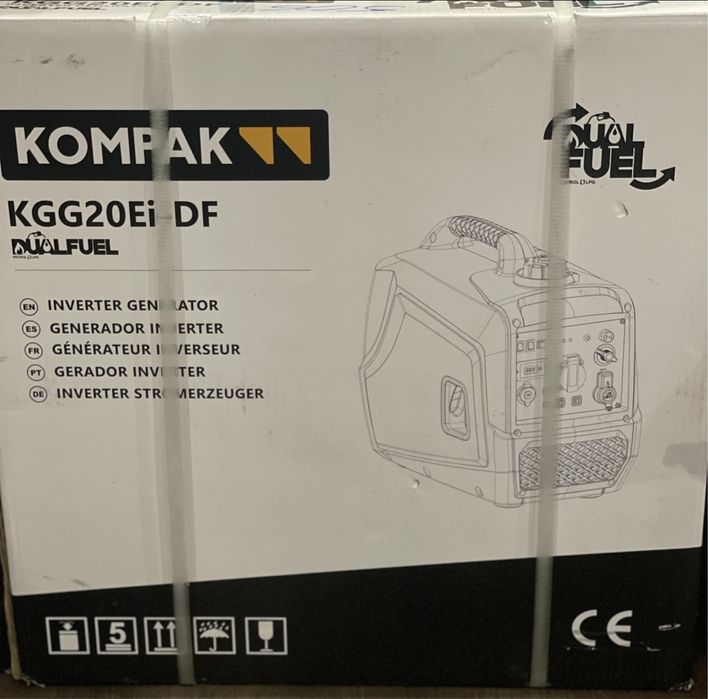 Інверторний генератор новий 2,3КВа Kompak KGG20Ei-DF