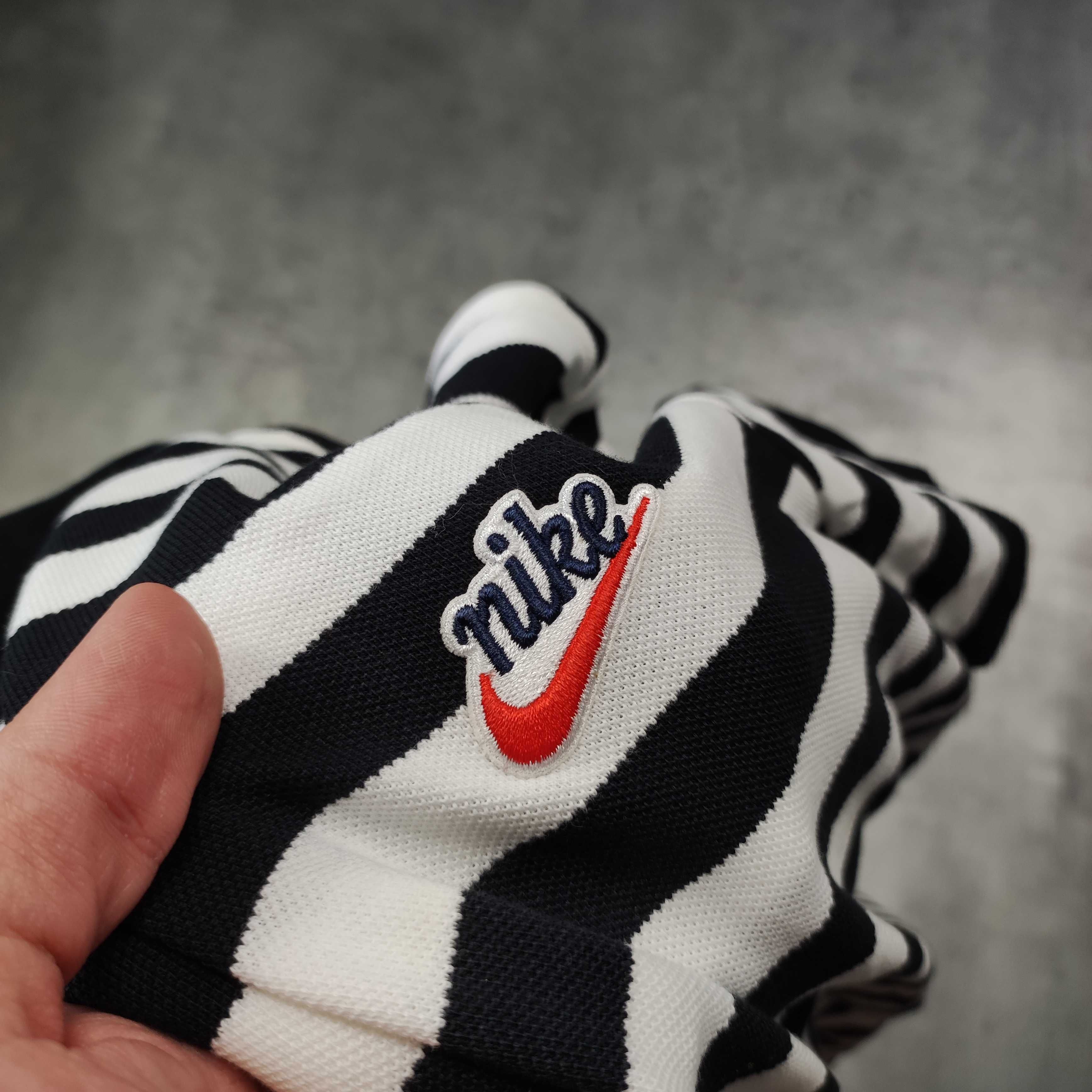 MĘSKA Koszulka Polo PREMIUM Bawełna Małe Logo Haft Nike Paski Sport
