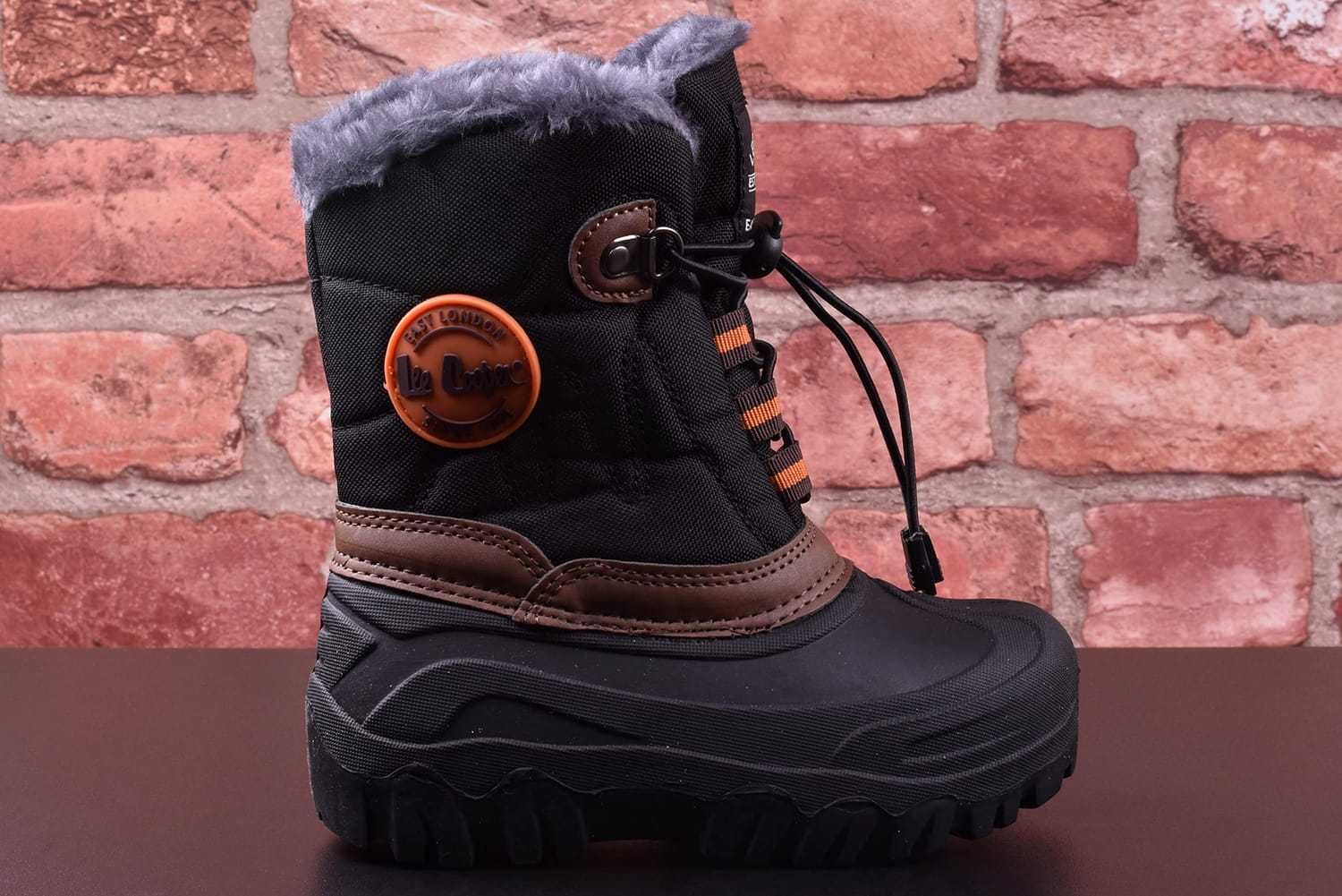 CIEPŁE Śniegowce Dziecięce Lee Cooper ocieplane gumowce 0524 r.34