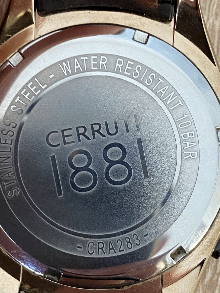 Cerruti 1881 Veliero męski zegarek na skórzanym pasku elegancki CRA283