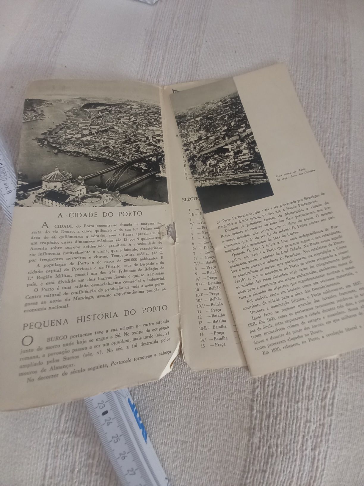 Dois folhetos antigos sobre o Porto cidade