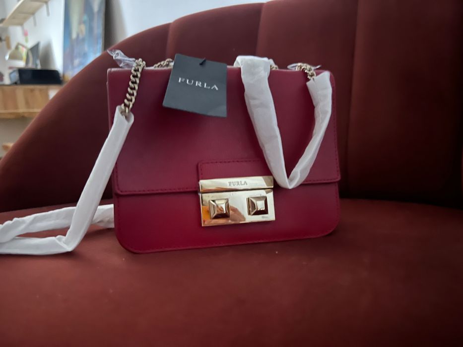 Bolsa Furla vermelha — nova com etiqueta, original