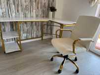 Conjunto de secretaria e cadeira