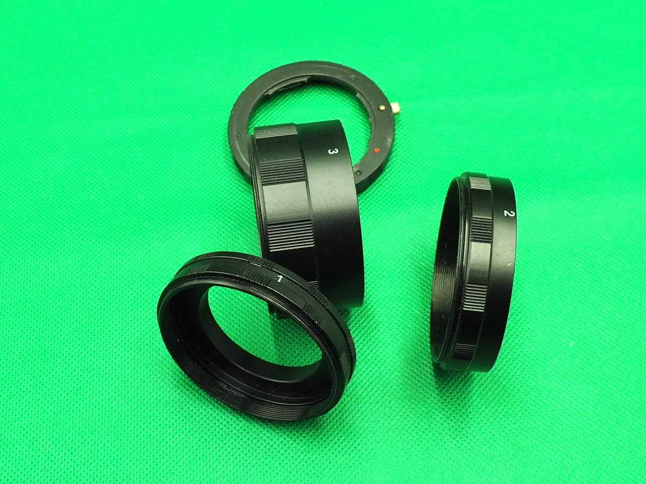 PENTAX K pierścienie pośrednie MACRO makro MICRO micro 5 części