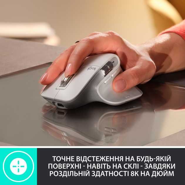 Беспроводная мышь Logitech MX Master 3S White | 8000 dpi | 7 кнопок