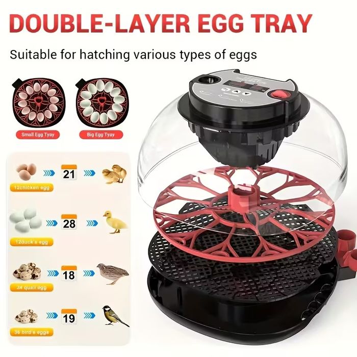 Inkubator w pełni automatyczny na 12 jaj