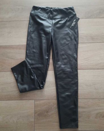 Nowe czarne getry/spodnie eko-skóra r. L/XL