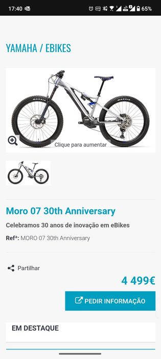 EBAIK Yamaha Moro edição limitada premium 30anos