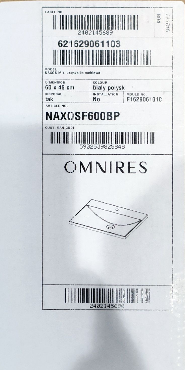 Omnires Naxos Nowa 60x46x2,5